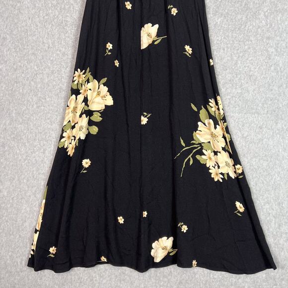 Reformation Black Floral Saldana Midi Sundress in Kiara Size 8 - Picture 7 of 11